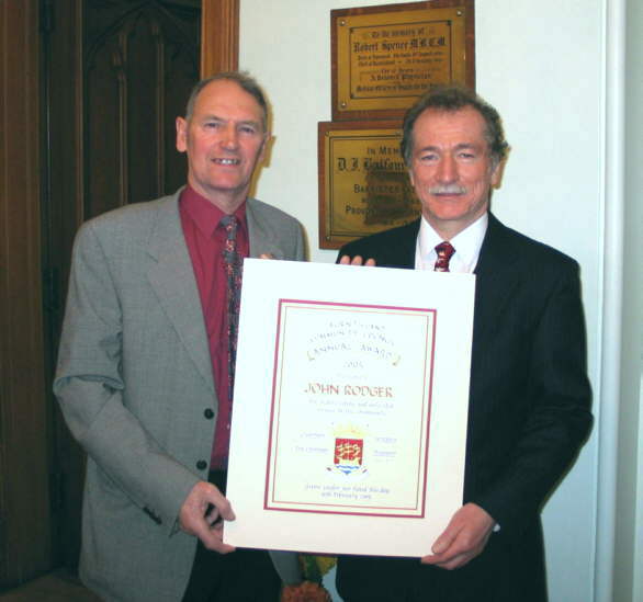 Presentation of Community Award 2005