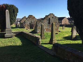 A picture containing grass, outdoor, building, old
Description automatically generated