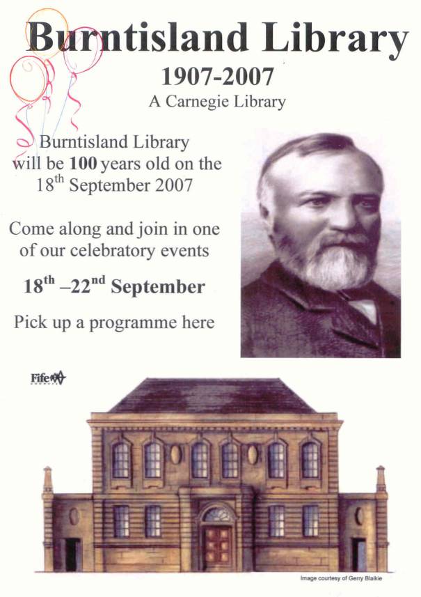 Library centenary poster