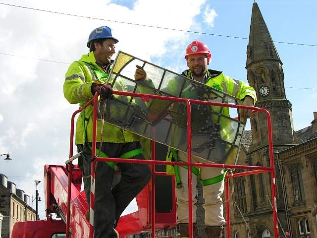 Palace Cinema window rescue
